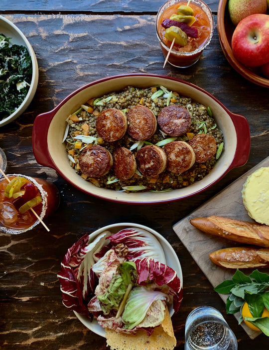 Cotechino sausage and lentils, a new years eve tradition!