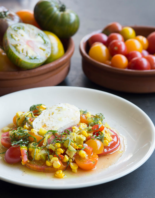 cherry tomato, cabbage and chowchow salad