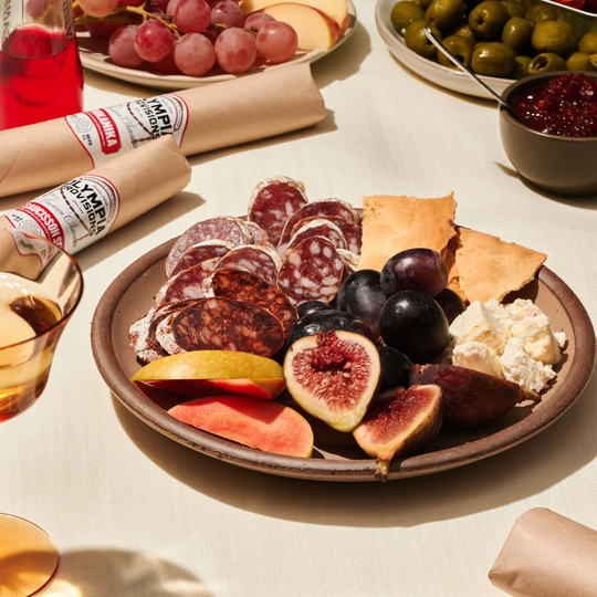 Charcuterie plate with salami | Olympia Provisions