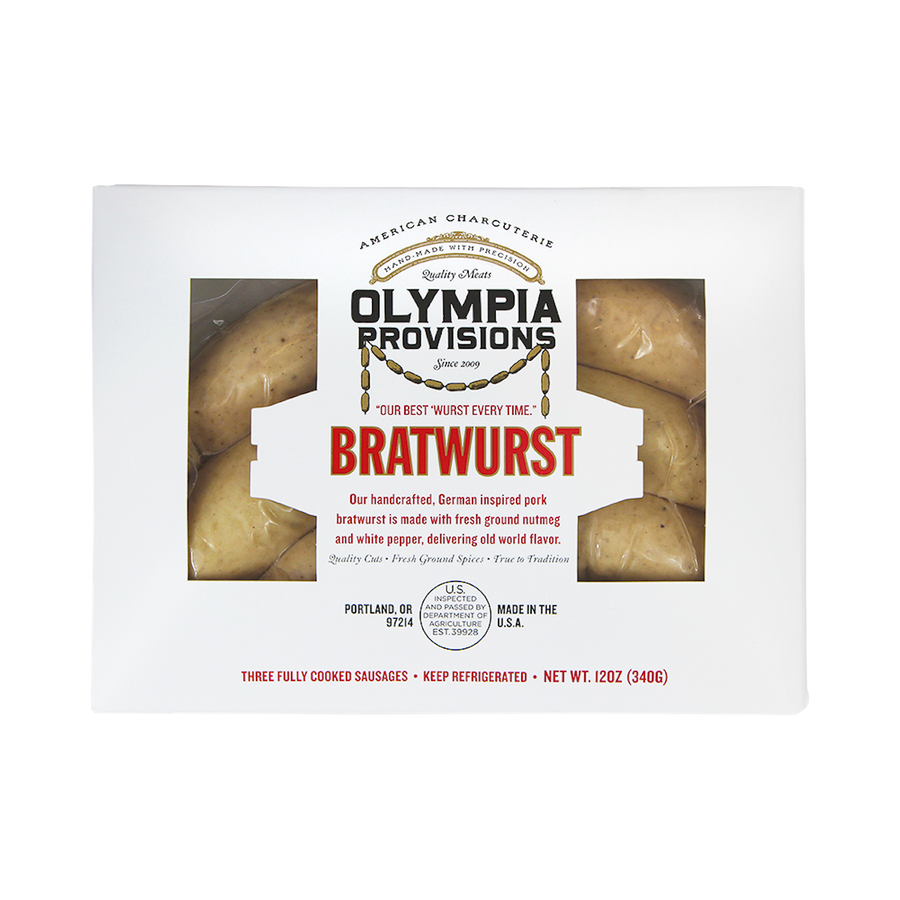 package of olympia provisons bratwurst