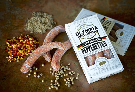 German-style smoked pork stick snacks