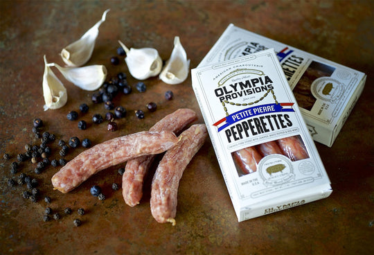 French-style mini sausage stick snacks