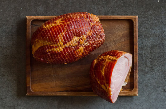 a full and half sweetheart ham from Olympia Provisions