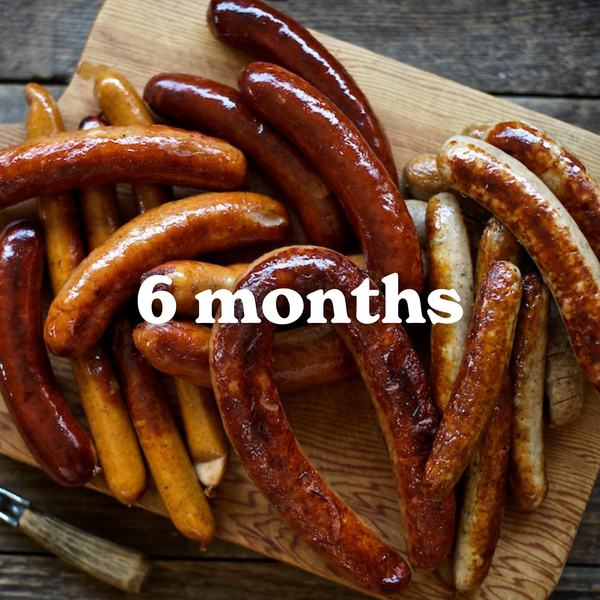 6 Month Gift | The Sausage Club (18 Sausage Packs over 6 months)