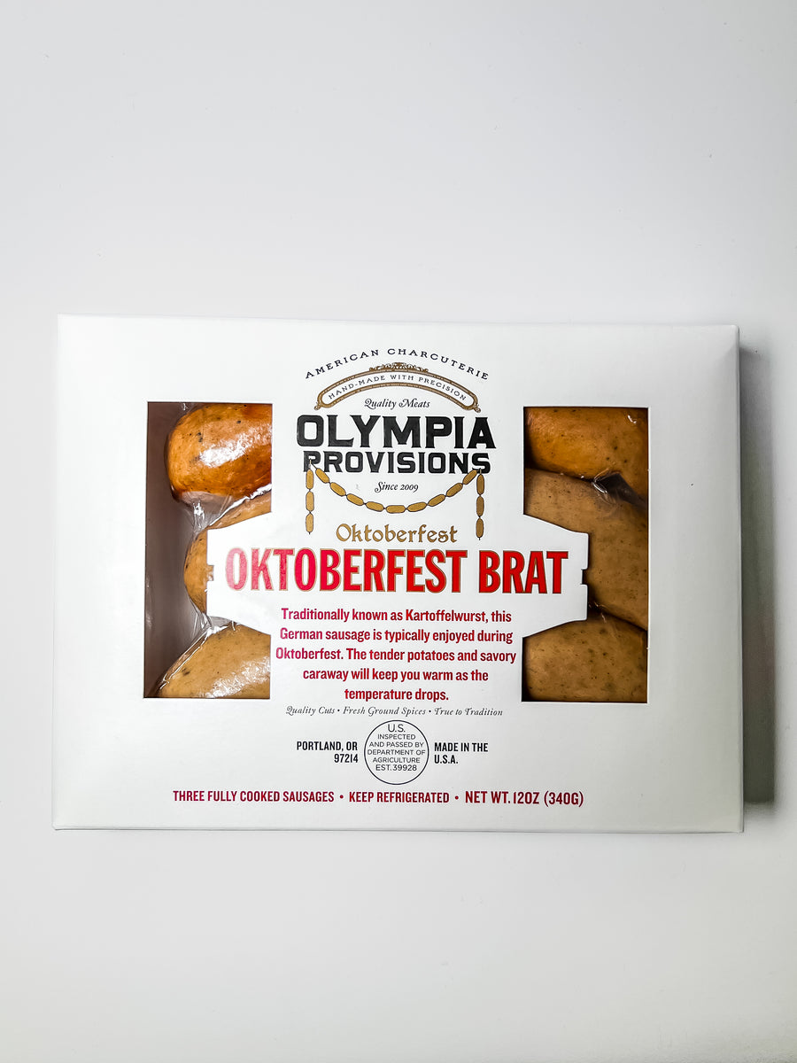 Package of Oktoberfest Bratwurst