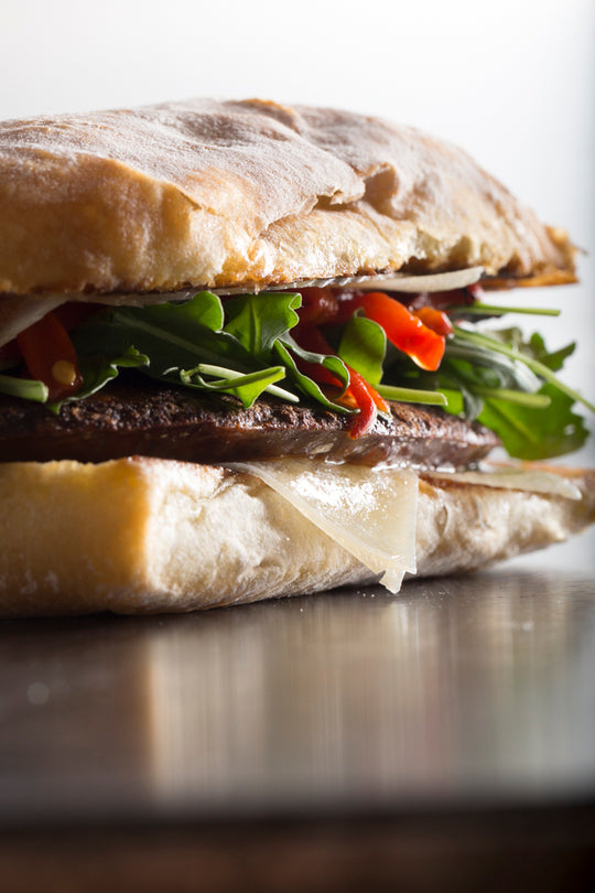 sandwich with smoked chorizo