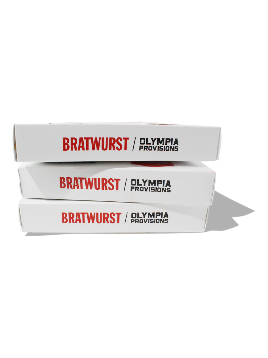 2 packs of bratwurst
