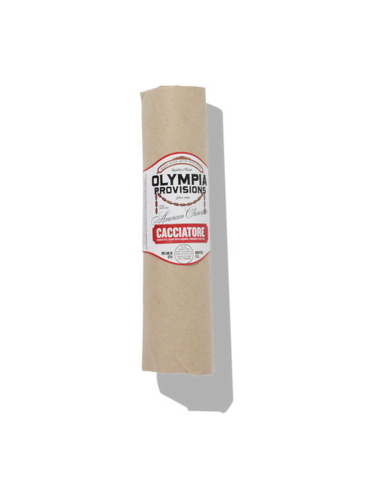 a stick of olympia provisions cacciatore salami