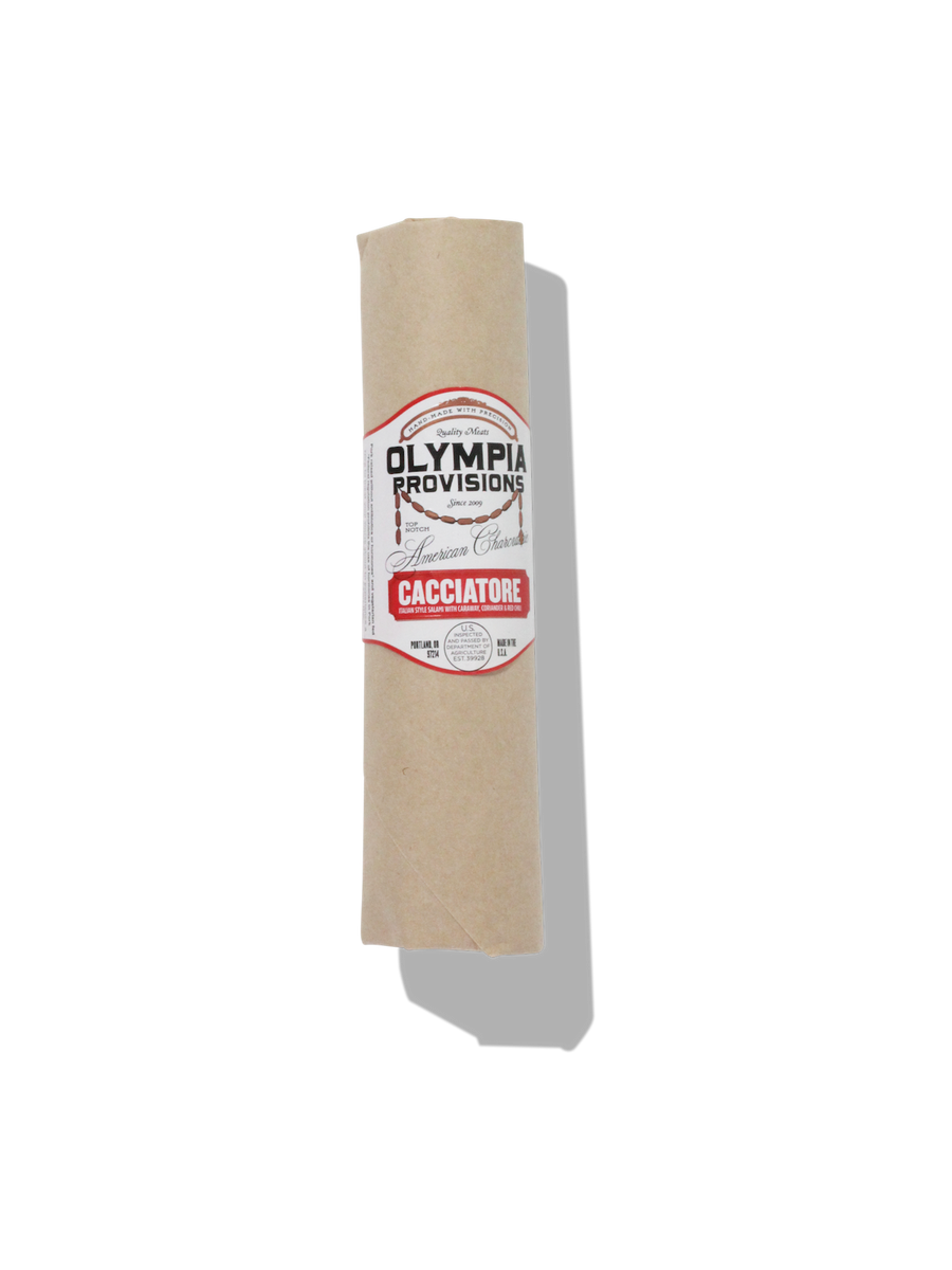 a stick of olympia provisions cacciatore salami