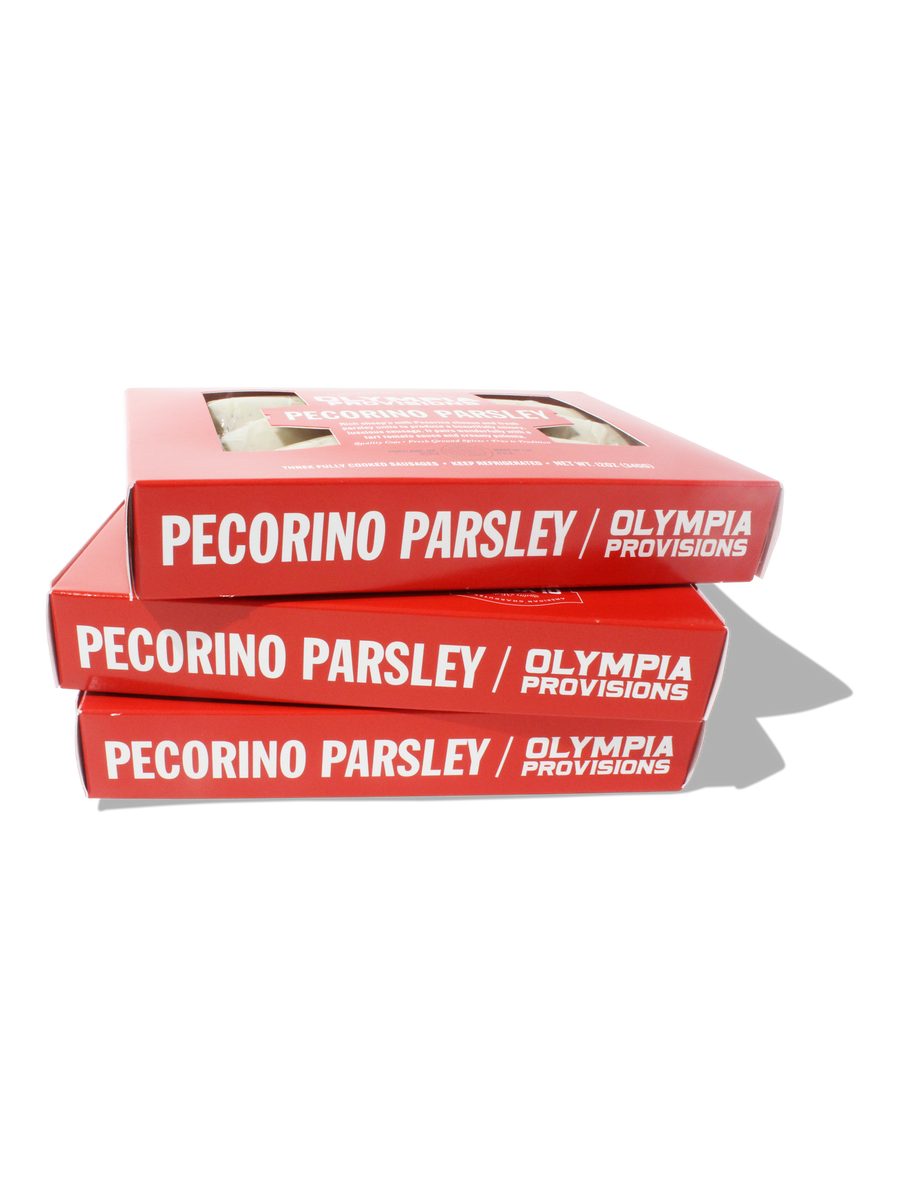 Pecorino Parsley Sausages in Package | Olympia Provsions