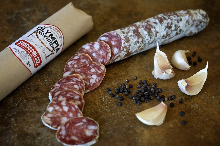 Saucisson sec French cured meats