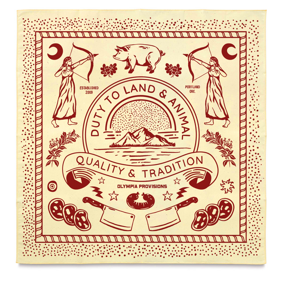 Duty to Land and Animal Olympia Provisions bandana